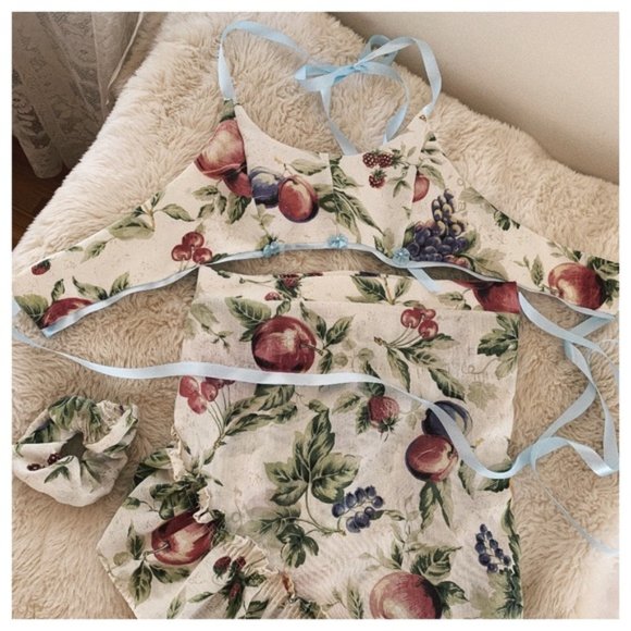 Vintage Boho Floral Skirt Scrunchie Summer Set - Picture 6 of 13